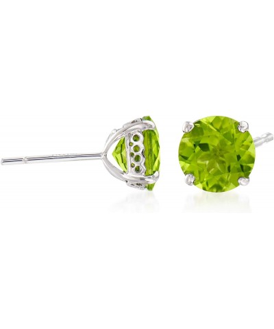 4.20 ct. t.w. Peridot Stud Earrings in 14kt White Gold $115.94 Earrings