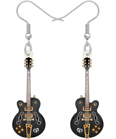 Acrylic Creative Music Bass Electric Guitar Earrings for Women Girls Gift Cute Dangle Earrings Jewelry for Party Charms Decor...