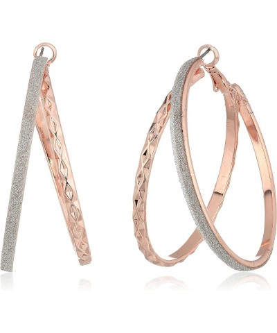 Update Glitter Paper Hoop Earrings ROSE GOLD $14.50 Earrings