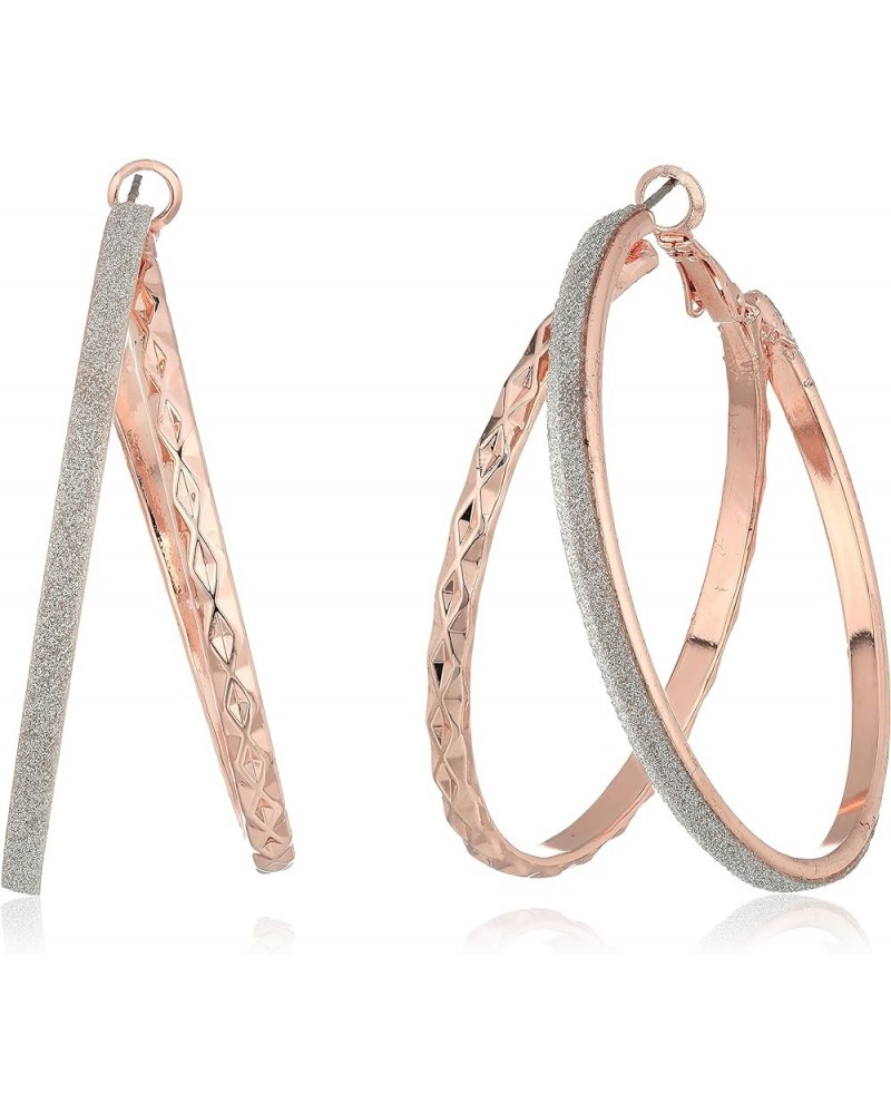 Update Glitter Paper Hoop Earrings ROSE GOLD $14.50 Earrings