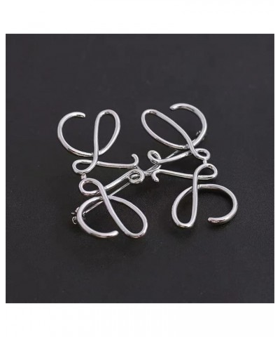 Lucky Chinese Style Brooch Pins Square-shaped Skeleton Silver Tone Brooches for Women Suit Brooch Pin Jewelry Scarf Buckle Sw...