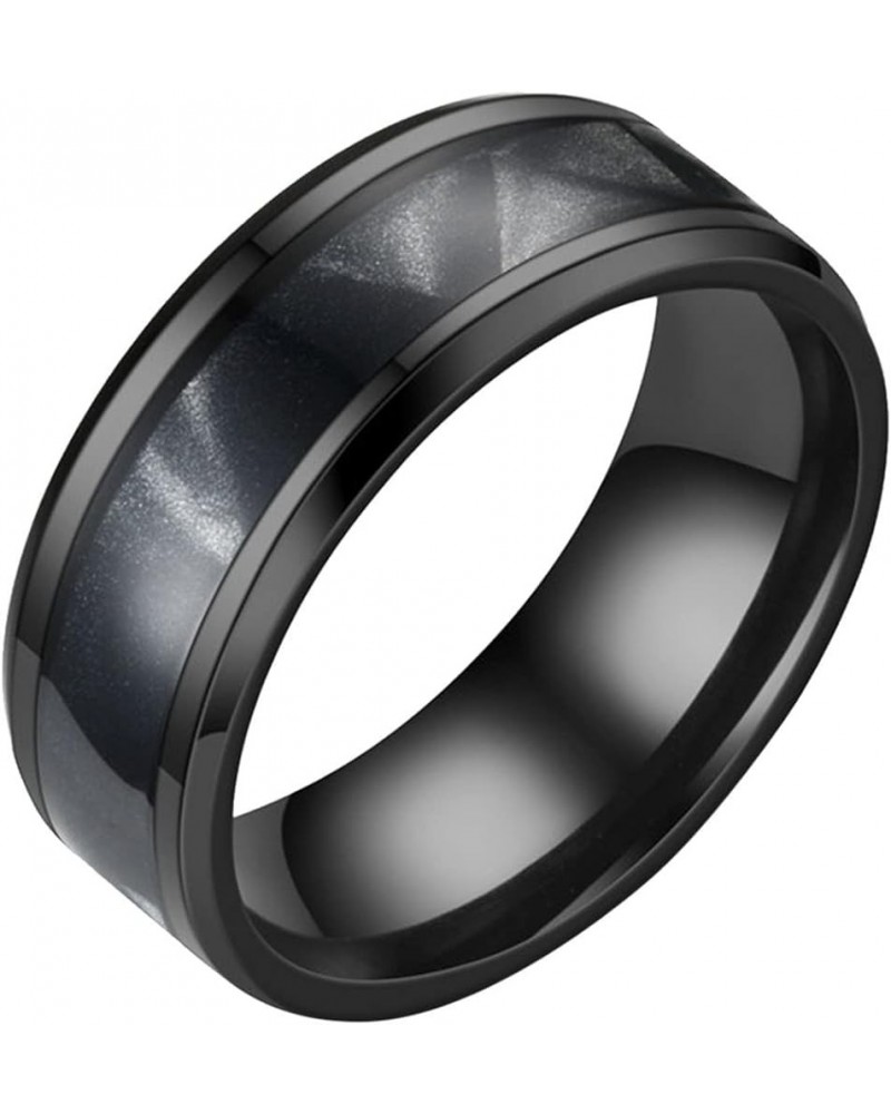 Mens Women Wedding Rings Fashion Jewelry Engagement Rings Opal Sapphire Bridal Band Promise Rings (Blue-a, 7) Black-a 13 $5.2...