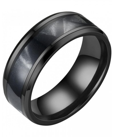 Mens Women Wedding Rings Fashion Jewelry Engagement Rings Opal Sapphire Bridal Band Promise Rings (Blue-a, 7) Black-a 13 $5.2...