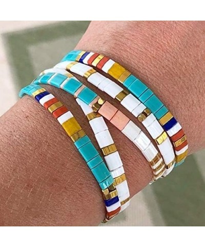 Elastic Tila Beads Bracelets Stranded Tila Beads 14 2006H $11.59 Bracelets