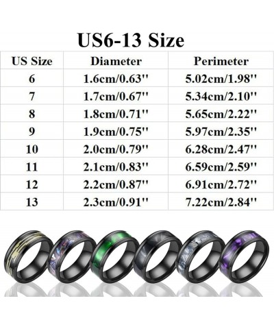 Mens Women Wedding Rings Fashion Jewelry Engagement Rings Opal Sapphire Bridal Band Promise Rings (Blue-a, 7) Black-a 13 $5.2...