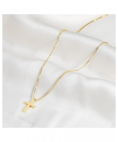 Cross Necklace for Women, Dainty Gold Silver Cross Necklaces for Women Simple Layered Small Cross Choker Necklace Thin Chain ...