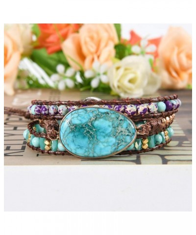 Dazzling Handmade Leather Wrap Bracelet Collection Imperial Jasper 1 $8.99 Bracelets