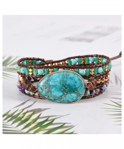 Dazzling Handmade Leather Wrap Bracelet Collection Imperial Jasper 1 $8.99 Bracelets