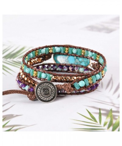 Dazzling Handmade Leather Wrap Bracelet Collection Imperial Jasper 1 $8.99 Bracelets