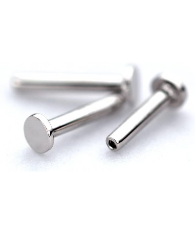 850 Platinum Threaded Labret Post 14G 16G 6mm 7mm 8mm Earrings Body jewelry Helix Tragus Ear Lobe Conch Cartilage Piercing 16...