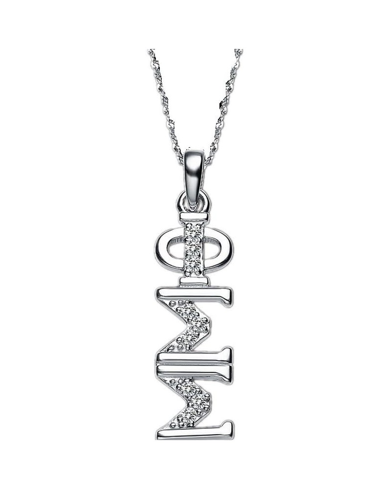 Phi Sigma Sigma Necklace with a 18" Silver Chain (PSS-P001) $20.16 Necklaces