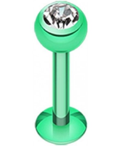 Blackline PVD Gem Ball Steel Labret Gem Ball $9.85 Body Jewelry