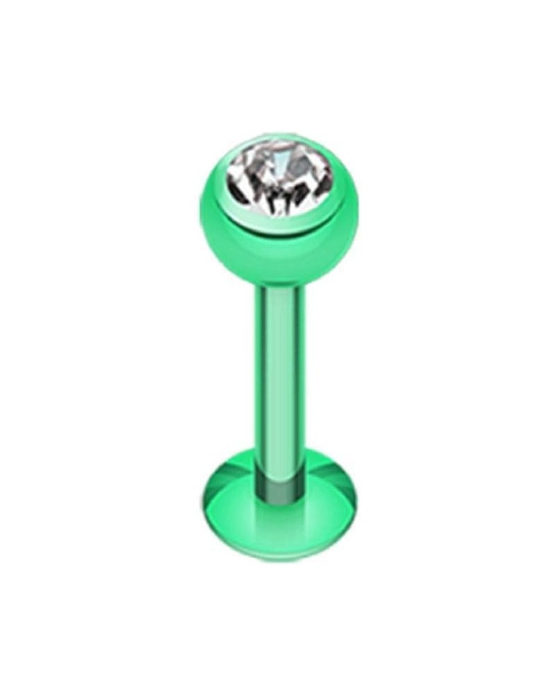 Blackline PVD Gem Ball Steel Labret Gem Ball $9.85 Body Jewelry