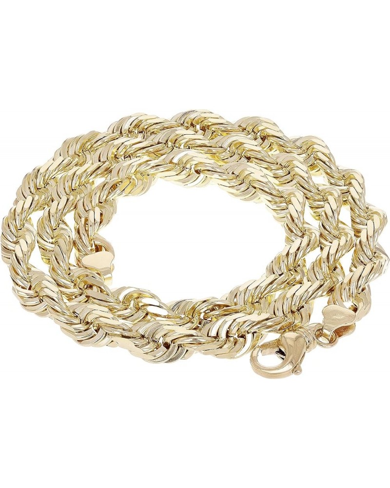 Solid 14k Gold Rope Chain - Thin Rope Link Chain Necklace - Mens and Womens Jewelry Made with Hypoallergenic Yellow 14 Karat ...