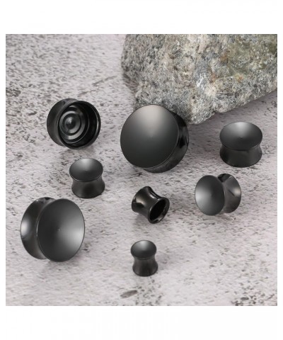 2PCS 8mm-25mm (0G-1") Concave Ear Gauges Ear Plugs Gauges Tunnels for Stretched Ears Hypoallergenic 316 Stainless Steel Ear B...