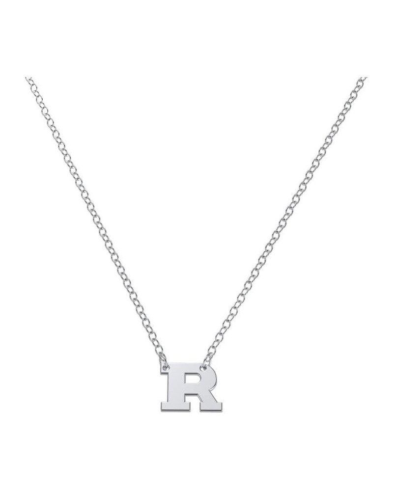 10K White Gold Initial Letter Necklace by JEWLR 18.0 Inches R $55.68 Necklaces