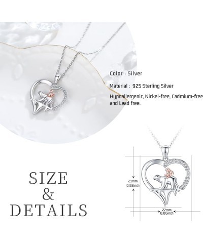 Sterling Silver Mom Necklace Mama Bear Pendant Necklace Jewelry for New Mom Grandmother Women D-mama bear $15.20 Necklaces