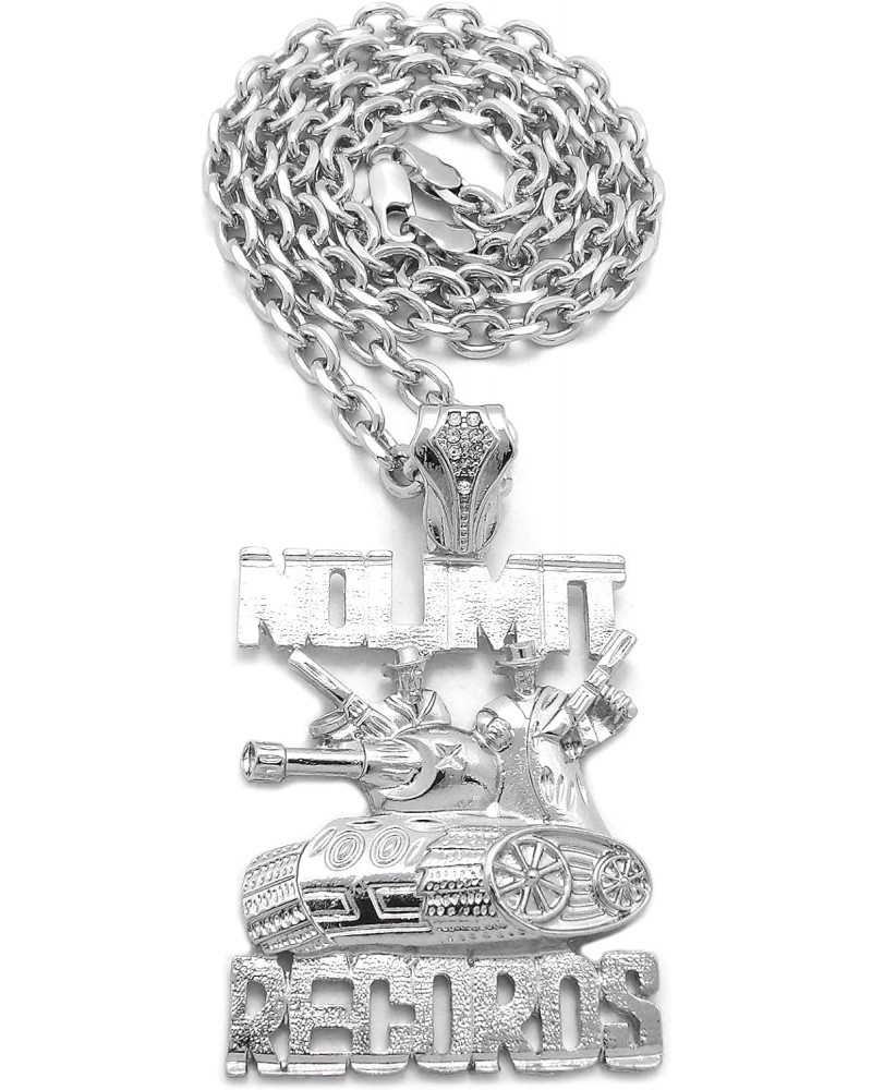 New No Limit Records Pendant 5mm 18" 20" 24" Link Chain Hip Hop Necklace RC4366 (Silver, 24) $13.48 Necklaces