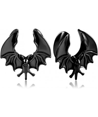 2PCS Ear Gauges Cool Bat Saddle Ear Plugs Tunnels 316 Stainless Steel Hypoallergenic Earrings Gauges for Ears Expander Body P...