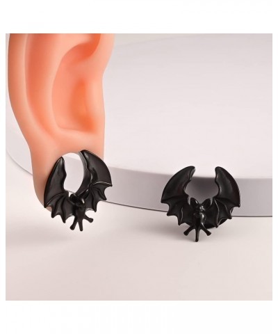 2PCS Ear Gauges Cool Bat Saddle Ear Plugs Tunnels 316 Stainless Steel Hypoallergenic Earrings Gauges for Ears Expander Body P...