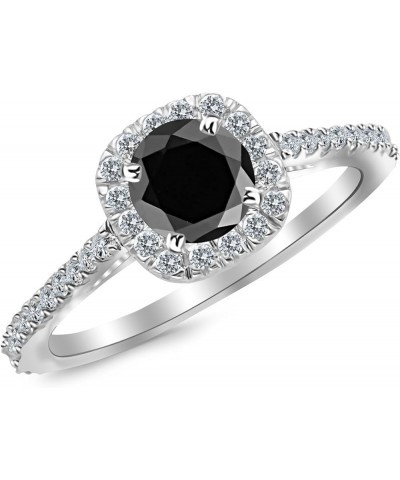 Gorgeous Classic Cushion Halo Style Diamond Engagement Ring with a 3 Carat Black Diamond Heirloom Quality Center 5.5 Platinum...