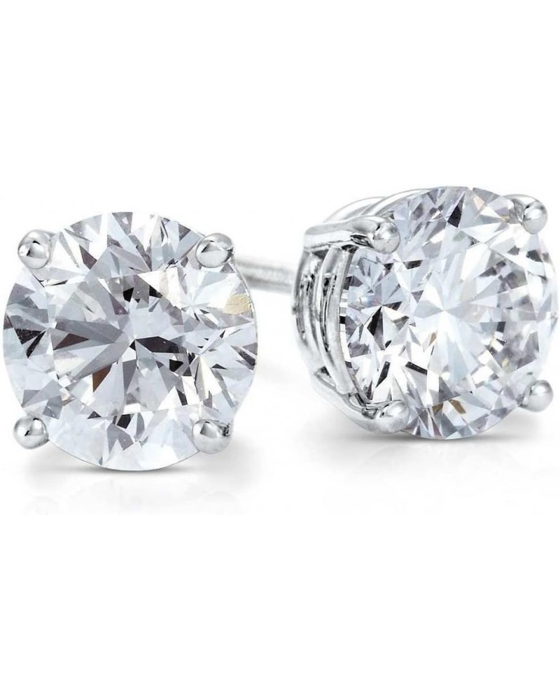 (IGI Certified 0.70ct & up) Round Diamond stud Plus Quality 0.04ct-2.00ct, Clarity I3-I4 White Gold 0.3 carats $28.74 Earrings