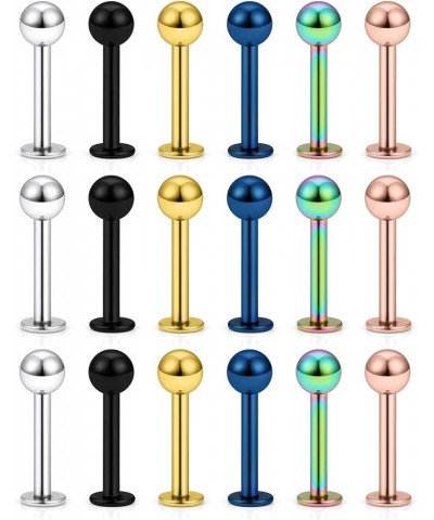 20G 16G 14G 12G Lip Labret Monroe Medusa Ring Studs 316L Surgical Steel Tragus Helix Cartilage Earring Tongue Cheek Dimple Pi...