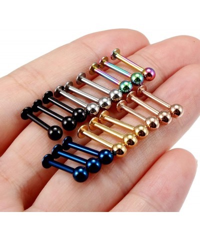 20G 16G 14G 12G Lip Labret Monroe Medusa Ring Studs 316L Surgical Steel Tragus Helix Cartilage Earring Tongue Cheek Dimple Pi...