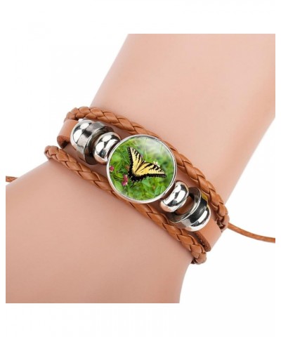 Adjustable Butterfly Braided Leather Bracelet - Cute Bangle Bracelets Jewelry for Women, The Best Gifts for Women Black $7.50...