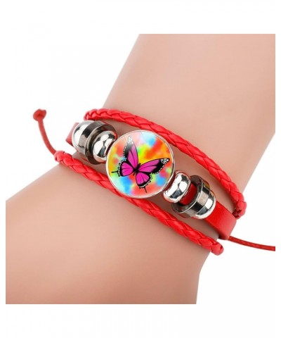 Adjustable Butterfly Braided Leather Bracelet - Cute Bangle Bracelets Jewelry for Women, The Best Gifts for Women Black $7.50...